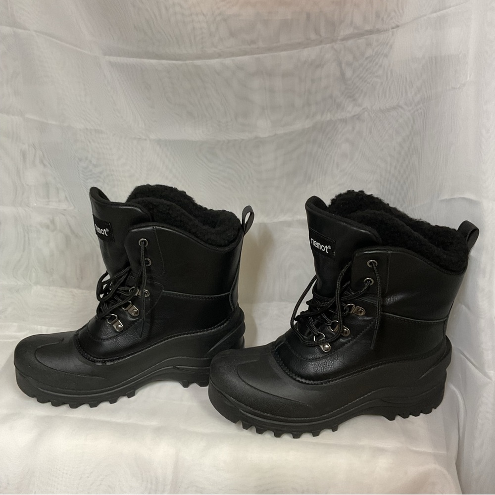 Riemot Black Motorcycle Snow Waterproof & Slip-Resistance Winter Boots M8 W’s 9